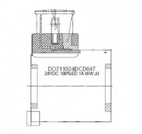 Набор из 5 катушкек управления  гидрораспределителя 12V DO711012DCD077R05